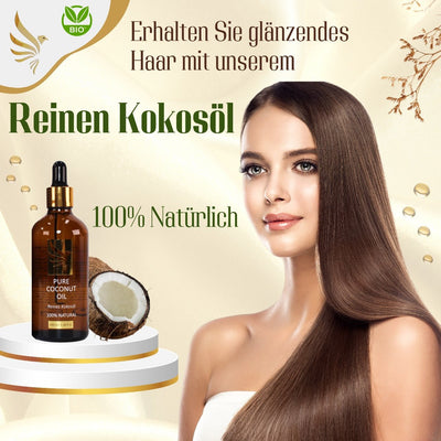 Veganes Gesichts - und Haarserum aus 100% natürlichen Inhaltsstoffen Reines Kokosöl 100 ml - RawenWtls GmbH